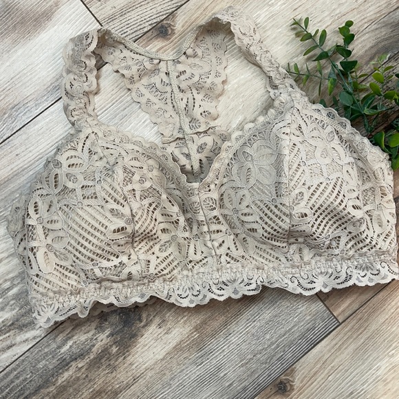 Maurices Other - Maurices-Vintage Lace Racerback Bralette in Nude-Women’s size XL